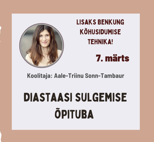 Diastaasi õpituba ja benkung kõhusidumise tehnika, Laupäev, 07.märts 10.00 - 18.00